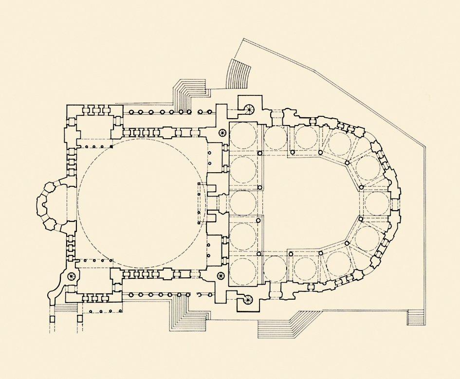 Nuruosmaniye Camii’nin planı