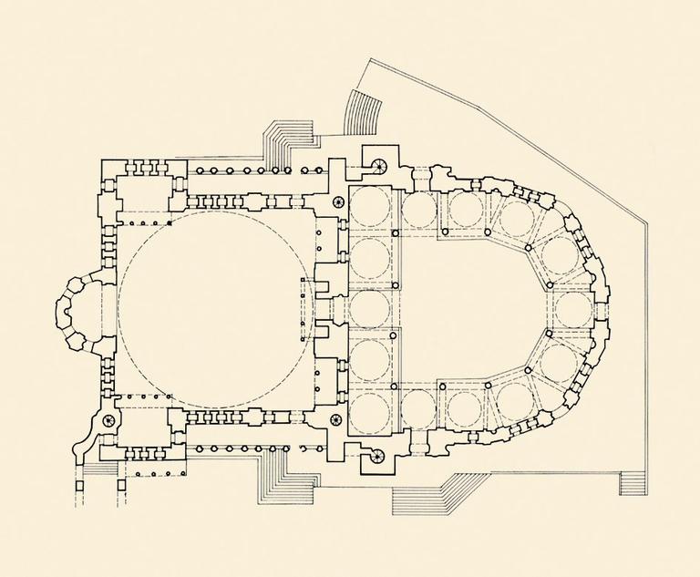 Nuruosmaniye Camii’nin planı