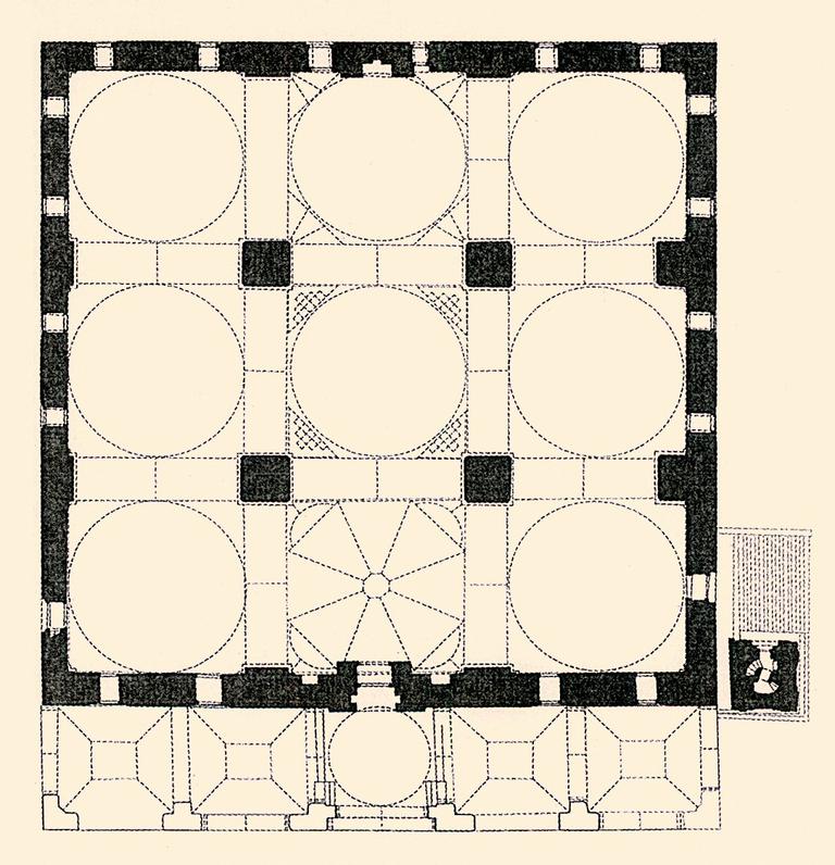 Edirne Ulucamii’nin planı