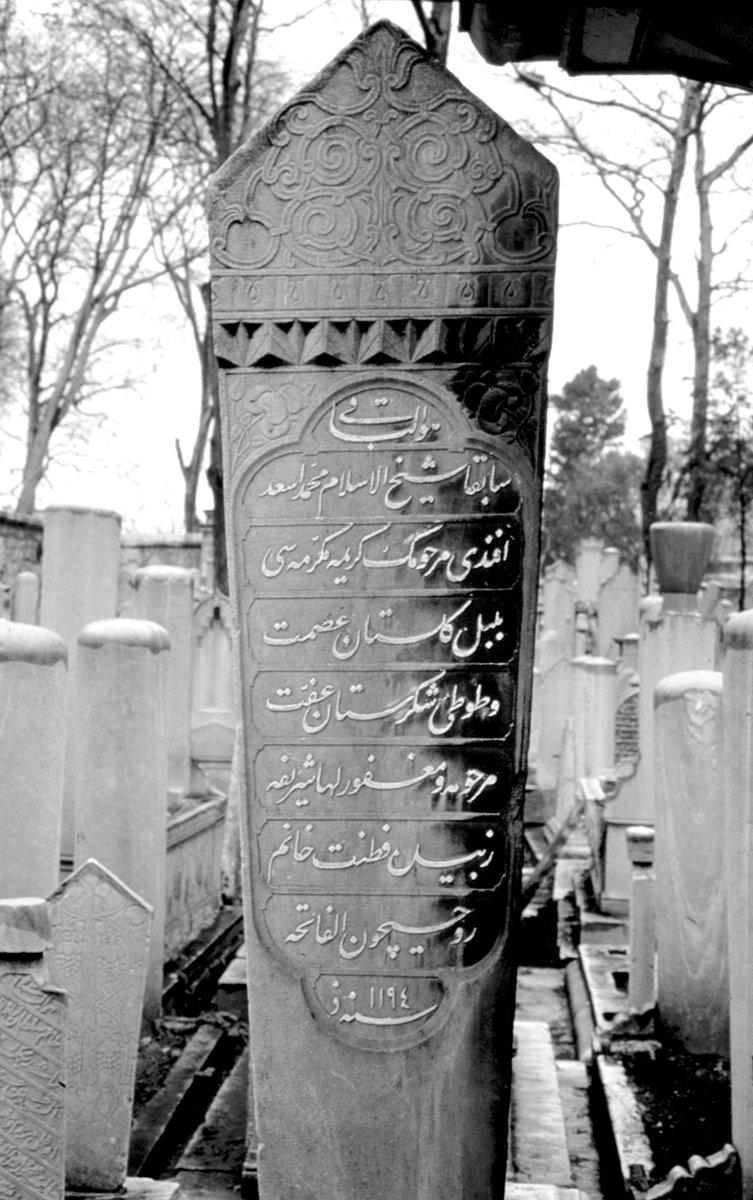 Fıtnat Hanım’ın Eyüp Sultan Türbesi’nin arkasında bulunan mezar taşı – Eyüpsultan/İstanbul