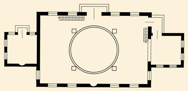 Hanya Mevlevîhânesi’nin plan krokisi