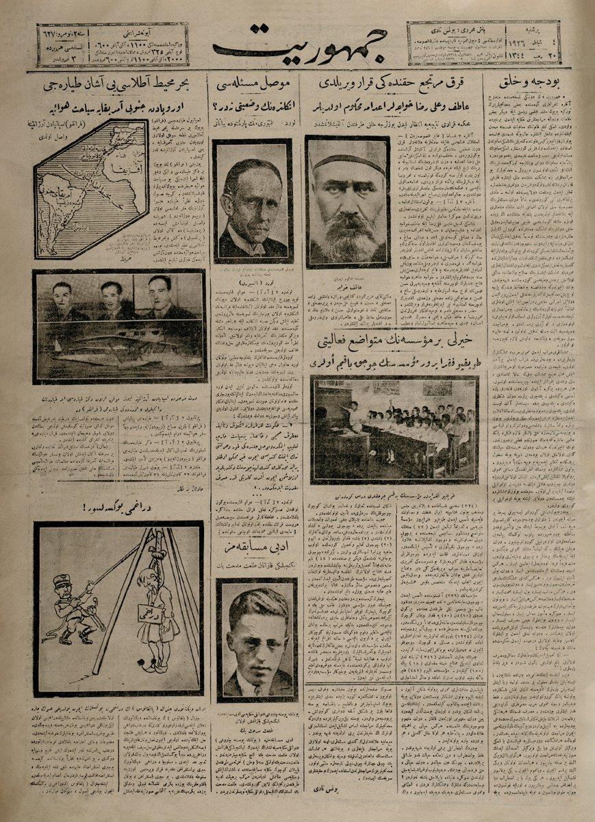 İskilipli Âtıf Efendi ile Babaeski eski müftüsü Ali Rızâ Hoca’nın İstiklâl Mahkemesi tarafından idama mahkûm edildiklerini “Kırk mürteci hakkındaki karar verildi” manşetiyle duyuran Cumhuriyet gazetesinin 4 Şubat 1926 tarihli sayısı (İstanbul Belediyesi Atatürk Kitaplığı Arşivi)