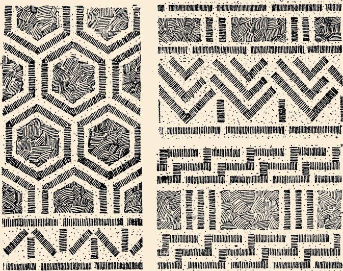 Köstendil Fâtih Camii’nin taş ve tuğla örgülerinin deseni (H. Minetti, rs. 14, 15)