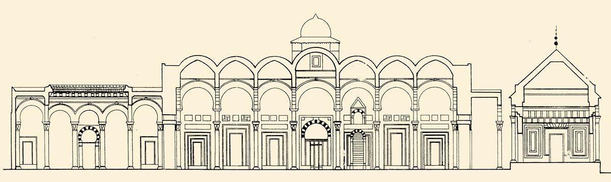 Hammûde Paşa Camii ve Türbesi’nin kesiti
