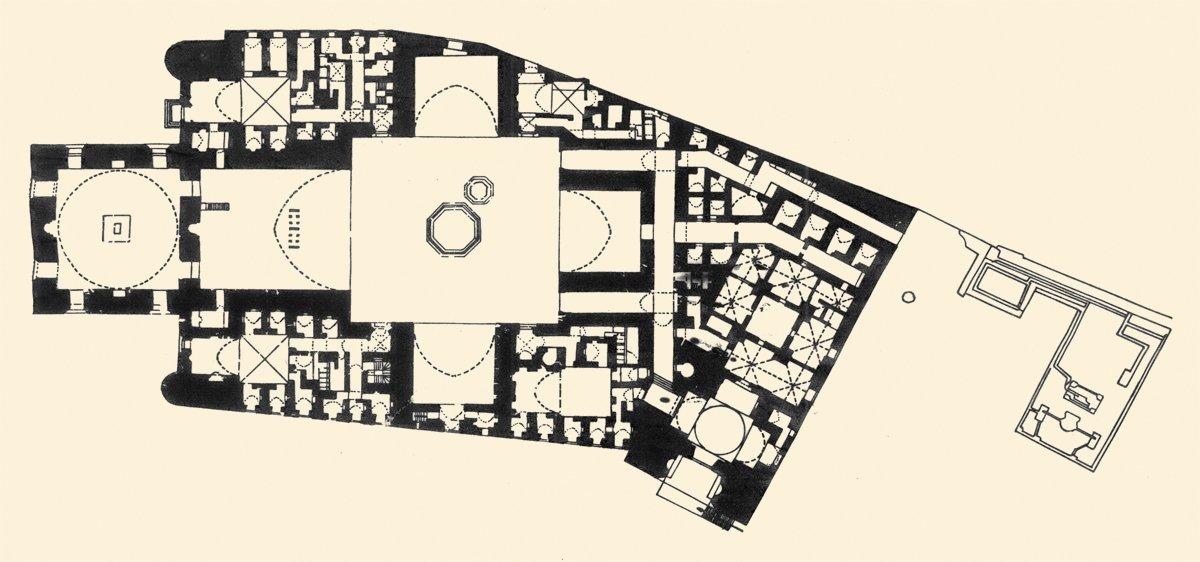Sultan Hasan Medrese ve Türbesi’nin planı