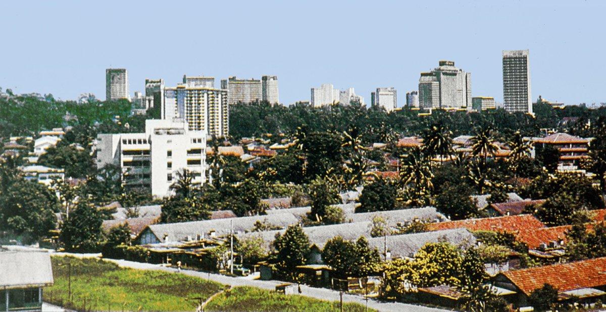 Melazya’nın başşehri Kuala Lumpur’dan bir görünüş