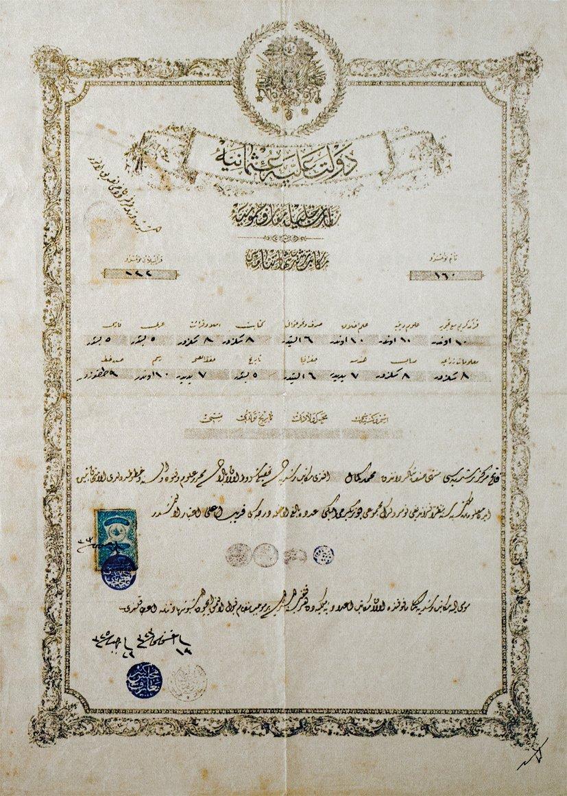 Rüşdiye mektebi diploması