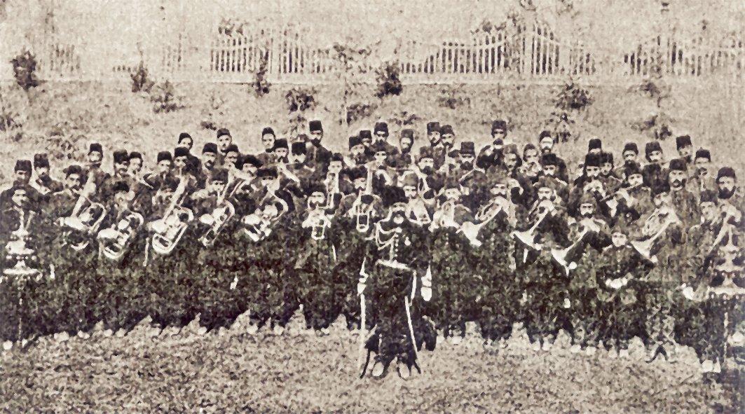 1875 yılında Mehmed Ali Bey yönetimindekisaray bandosu