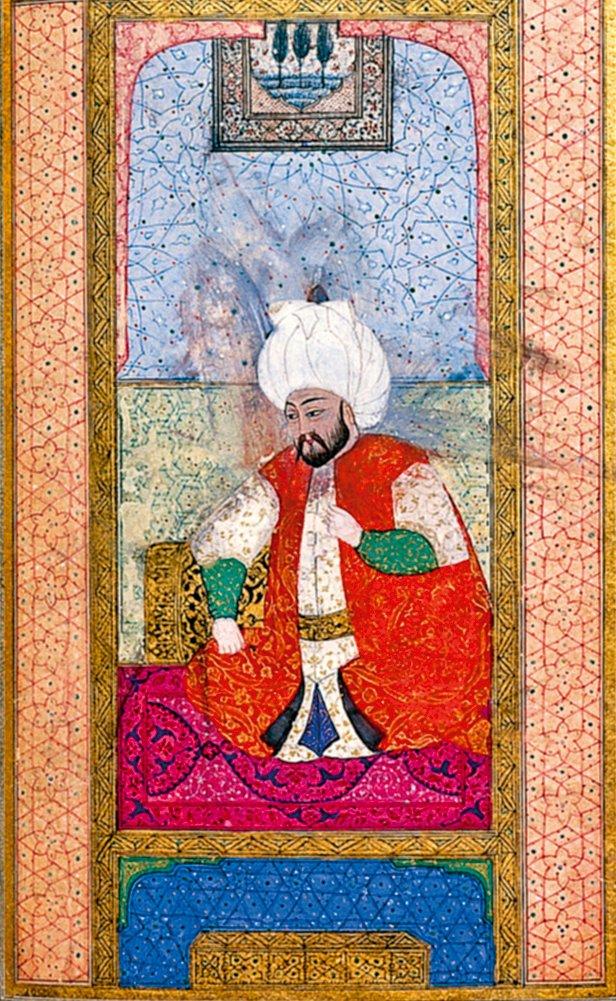 Âşık Çelebi Tezkiresi’ndeII. Selim’i tasvir eden minyatür(Millet Ktp., Ali Emîrî Efendi, Tarih, nr. 772, vr. 36b)