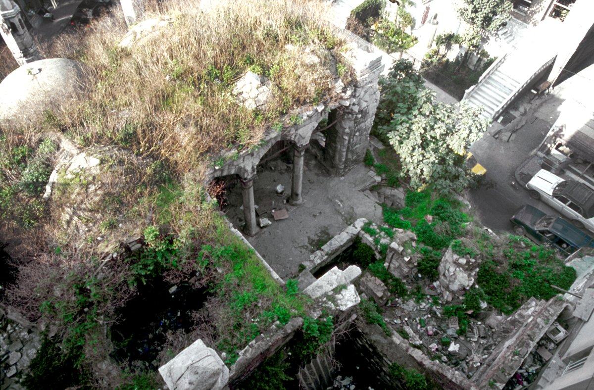 Cağaloğlu’ndaki Hadım Hasan Paşa Külliyesi’nin kuş bakışı görünüşü – Fatih/İstanbul