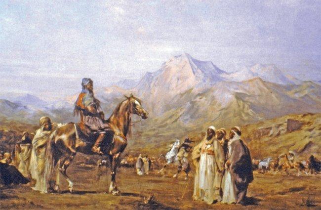 Eugène Fromentin’in “Berberîler” adlı yağlı boya tablosu (Walters Art Gallery – Baltimore)