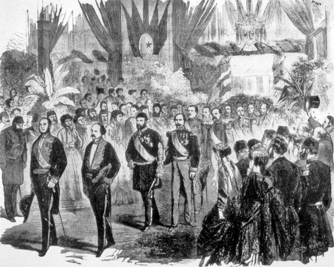 Fransa seyahatinde Sultan Abdülaziz’in Lyon Garı’nda karşılanışı (1867)