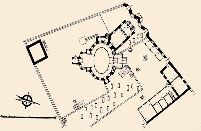 Küçük Efendi Külliyesi’nin planı (A. Kuran’dan)