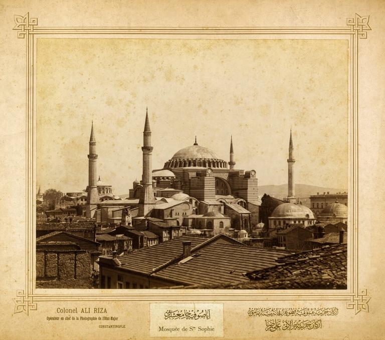 Ayasofya Camii (Fotoğraf: Miralay Ali Rızâ, 1880-1907, Library of Congress Arşivi)