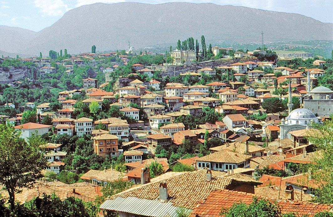 Safranbolu’nun tarihî kısmından bir görünüş