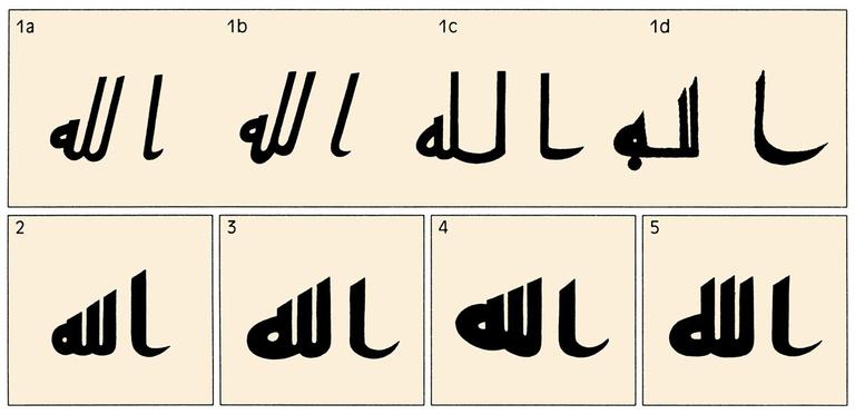 Lafza-i celâl yazımının bugünkü şeklini alıncaya kadar geçirdiği değişme ve gelişmeler