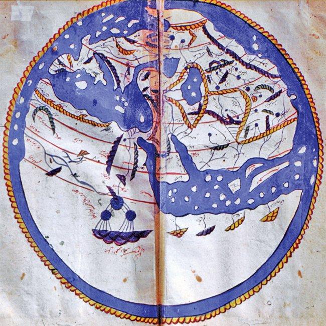 İdrîsî’nin Kitâbü Nüzheti’l-müştâḳ adlıeserindeki dünya haritası(Köprülü Ktp., nr. 955, vr. 2b-3a)