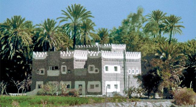 Necran bölgesindekerpiçten bir ev – Suudi Arabistan