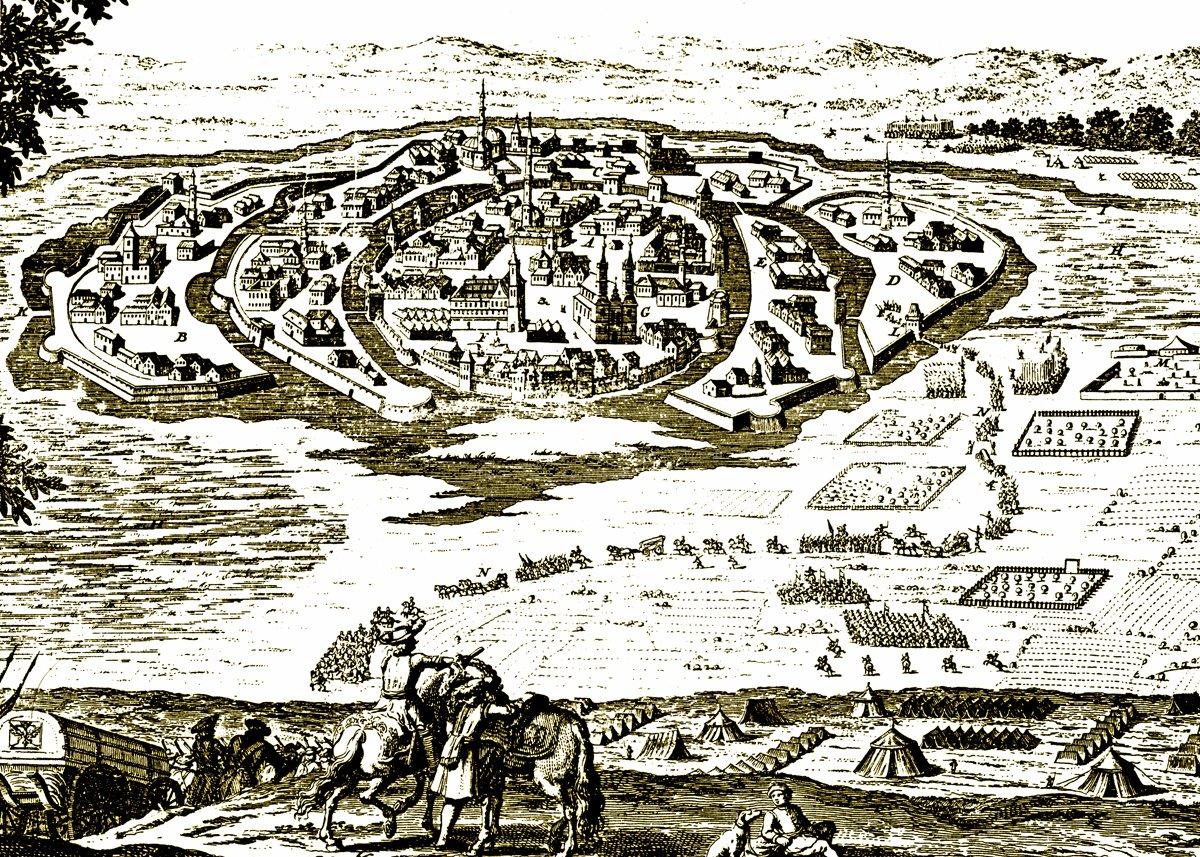 İstolni Belgrad’ın XVII. yüzyıldaki durumunu gösteren bir gravür (Ayverdi, Avrupa’da Osmanlı Mi‘mârî Eserleri I, rs. 161)