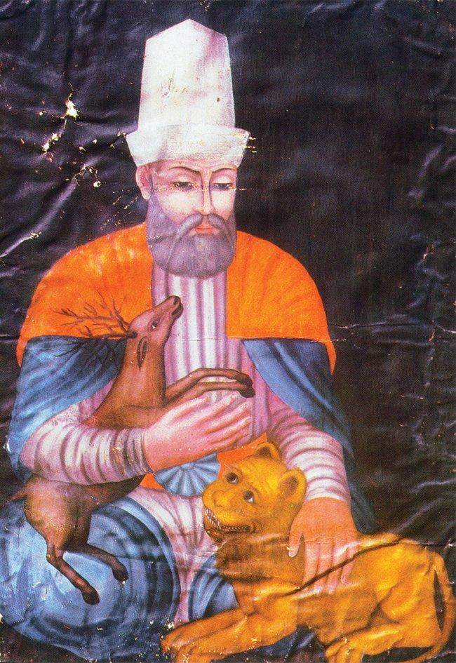 Hacı Bektâş-ı Velî’nin XV. yüzyılda yapılmış kök boya resmi (Hacı Bektaş Müzesi – Hacıbektaş/Nevşehir)