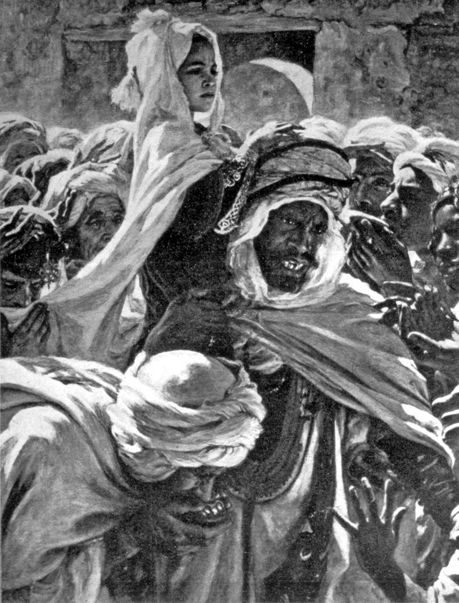 Alphonse Etienne Dinet’nin bir tablosu (P. Richard, Les Merveilles l’autre France, 1924, s. 248)