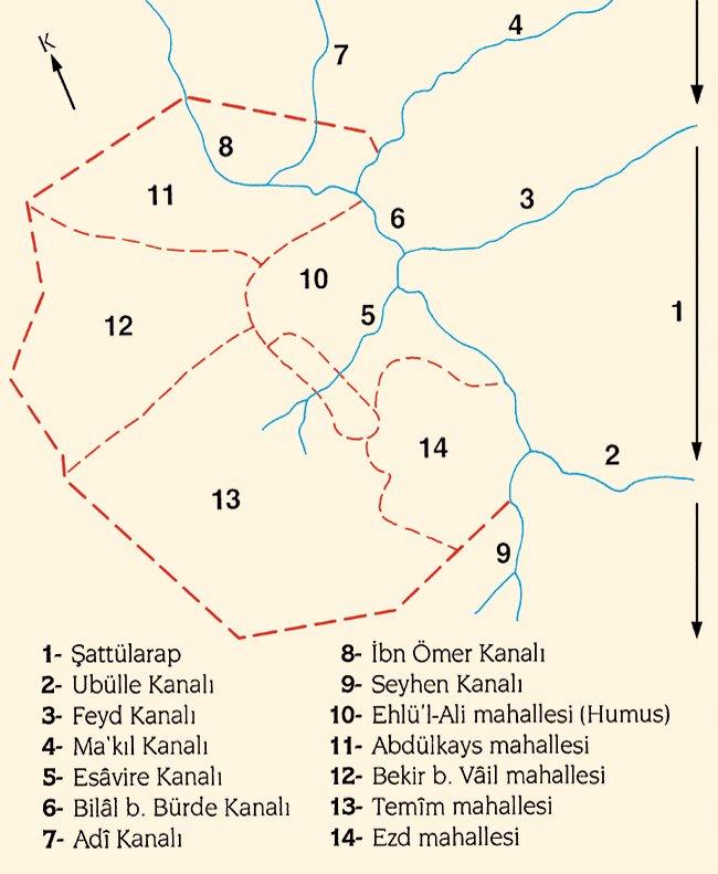 Basra’nın Ortaçağ’daki planı