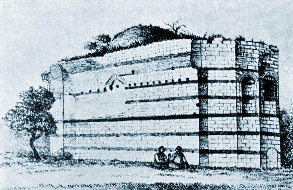 Boğdan Sarayı ibadethânesinin 1877’de çizilmiş bir gravürü (Paspatis’ten)