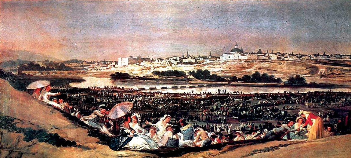 Goya’nın Madrid’i tasvir eden tablosu (Madrid Prado Müzesi)