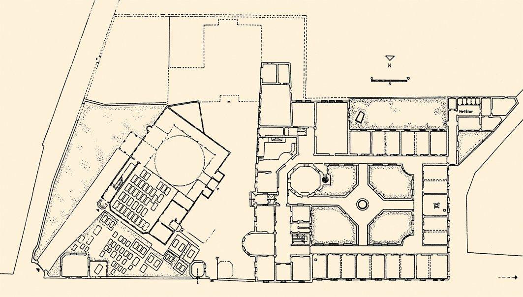 Yenikapı Mevlevîhânesi’nin vaziyet planı (Barihüda Tanrıkorur arşivi)