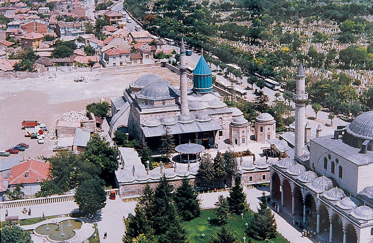 Mevlânâ Külliyesi’nin kuş bakışı görünüşü