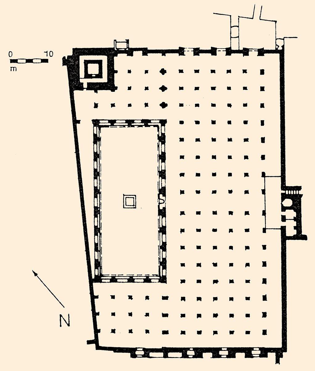 Kütübiyye Camii’nin planı