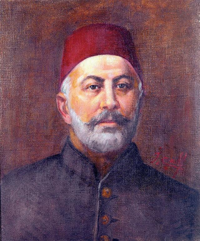 İbrahim Çallı’nın Damad Mehmed Ali Paşa’yı tasvir eden yağlı boya tablosu (İstanbul Deniz Müzesi)