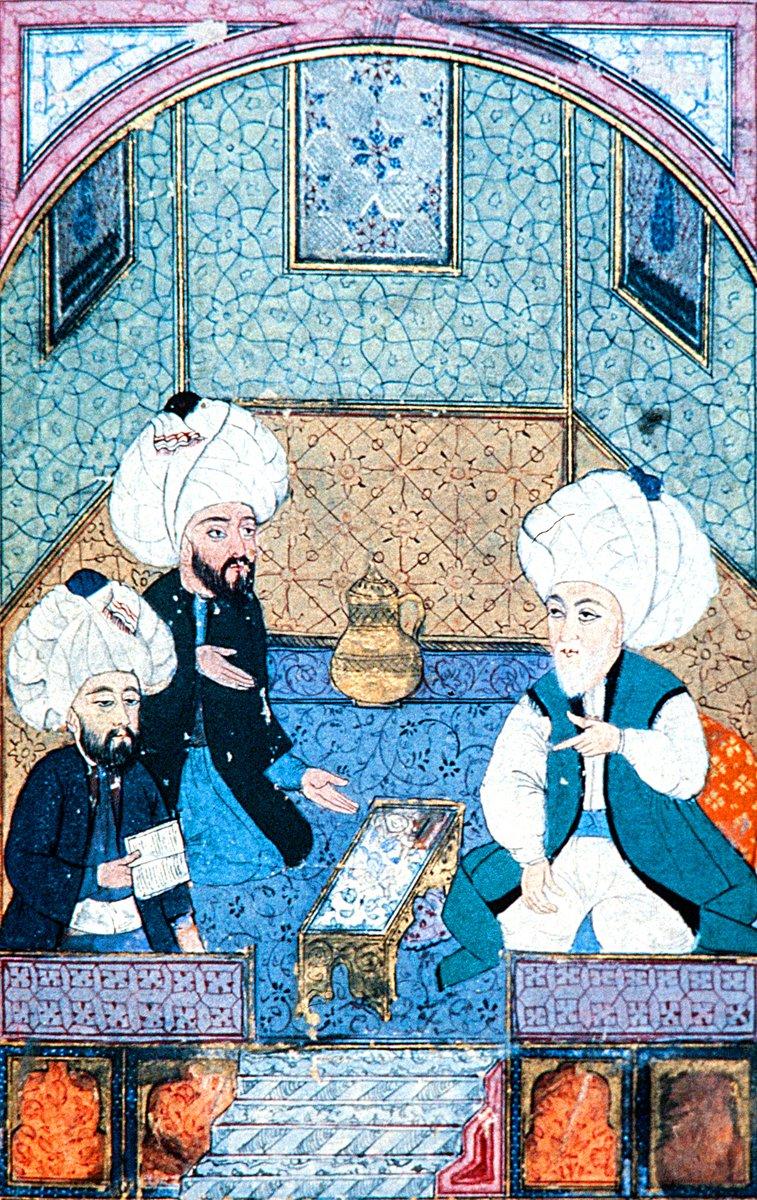 Âşık Çelebi tezkiresinde Ebüssuûd Efendi’yi tasvir eden bir minyatür (Millet Ktp., Ali Emîrî, nr. 772, vr. 159a’dan detay)