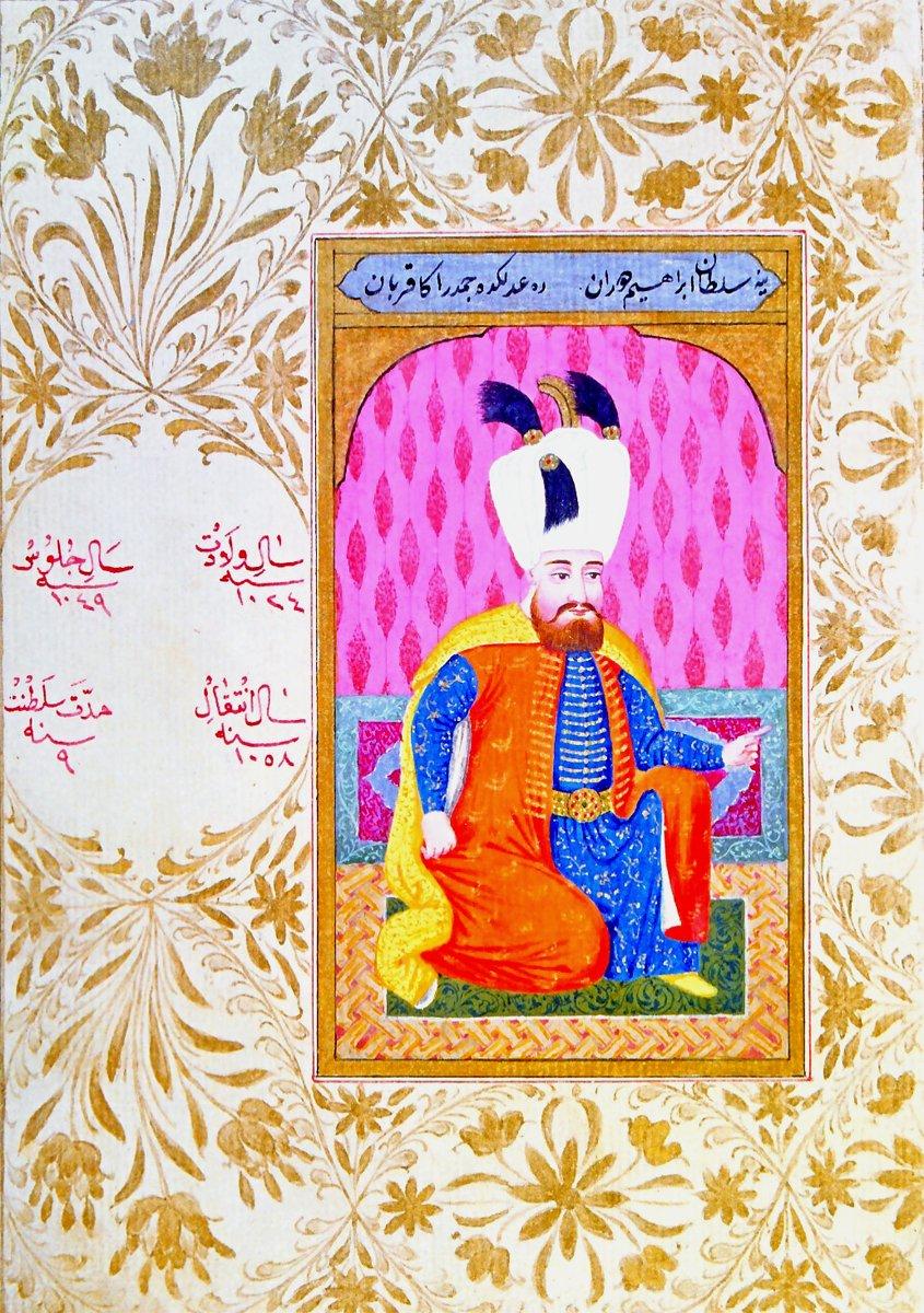 Sultan İbrâhim (Silsilenâme-i Osmâniyye,İÜ Ktp., nr. 9366, vr. 24a)