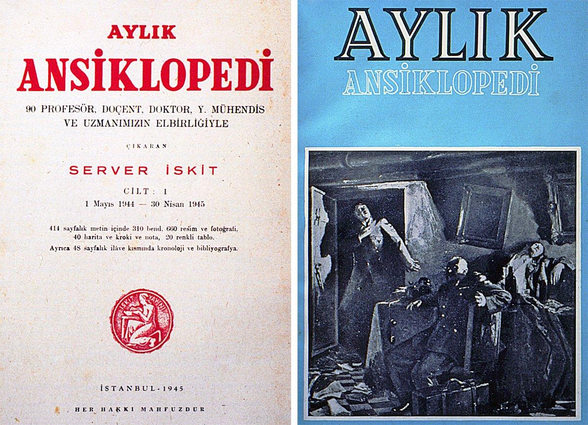 Aylık Ansiklopedi’nin iç ve dış kapağı