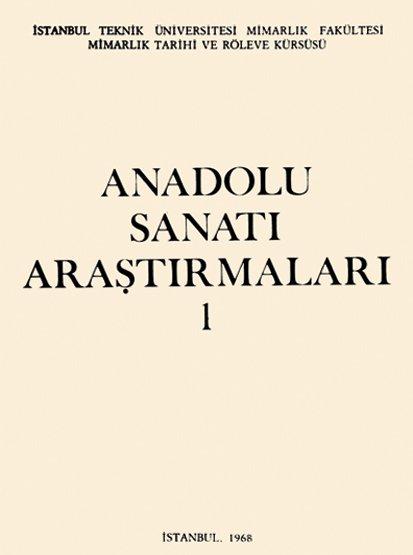 Anadolu Sanatı Araştırmaları dergisinin ilk sayısının kapağı