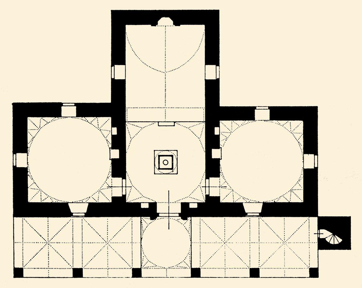 Gazi Mihaloğlu Mahmud Bey Camii’nin restitüsyon planı