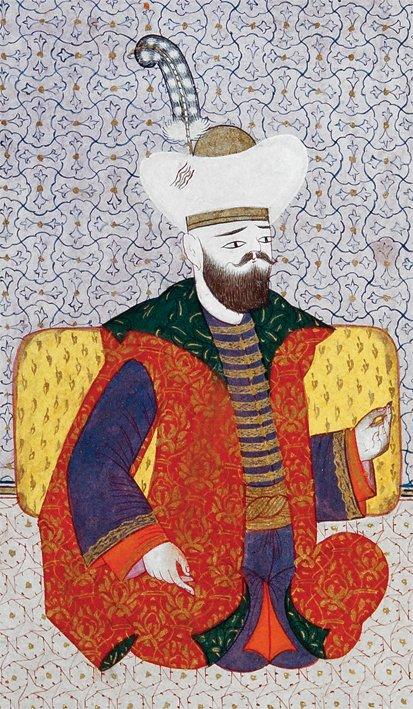 Sultan I. Bayezid (Silsilenâme-i Osmâniyye, İÜ Ktp., TY, nr. 9366, vr. 14a)