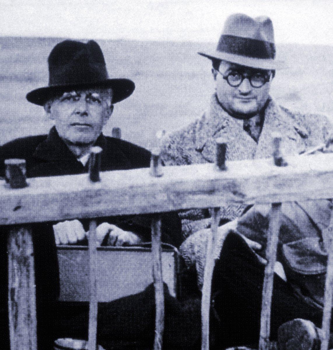 Adana civarındaki bir derleme gezisinde Belá Bártok ile Ahmet Adnan Saygun