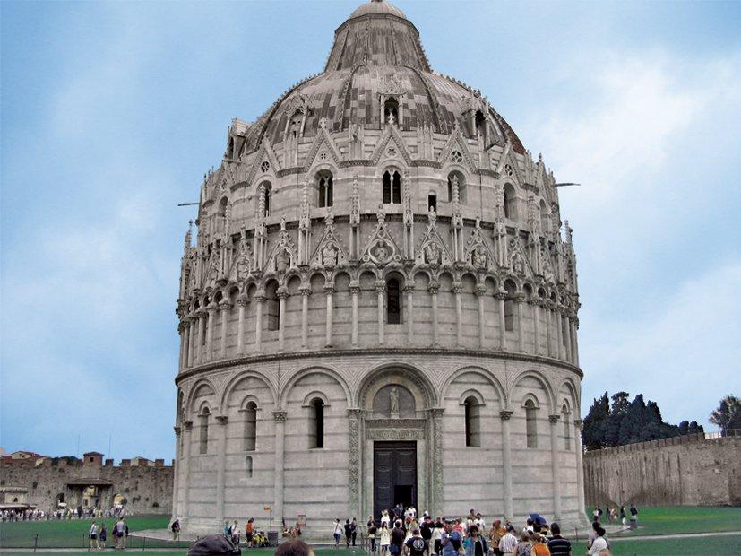 İtalya’da Pisa Katedrali’nin vaftizhânesi