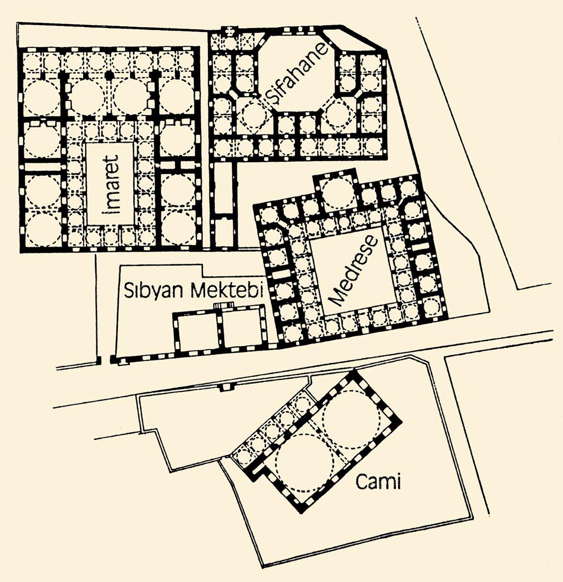 Haseki Külliyesi’nin planı