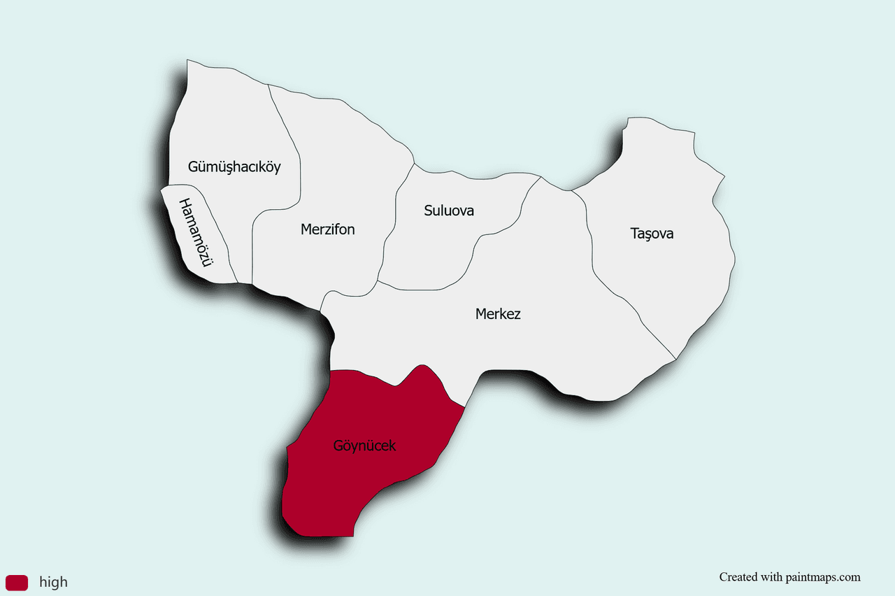 Amasya Map Chart.png