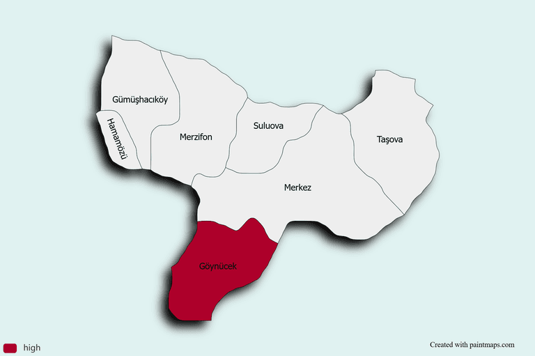 Amasya Map Chart.png