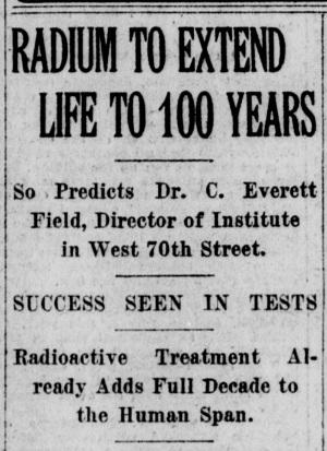 Radium and Lifespan