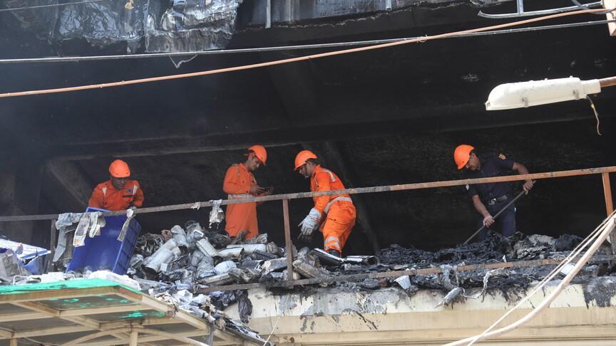 New Delhi Malviya Nagar Hotel Fire image