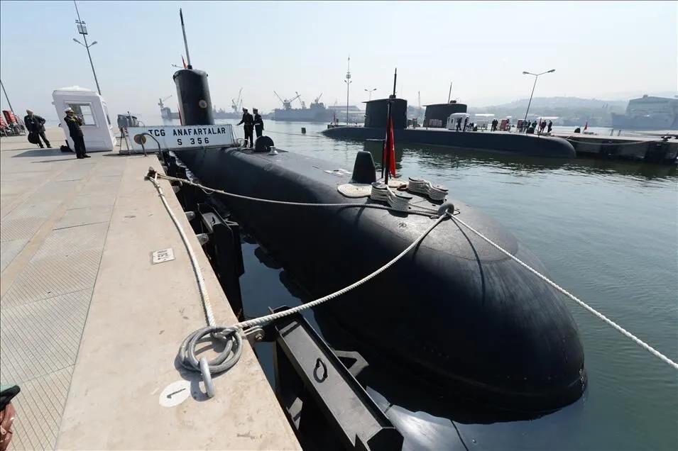 Türk Deniz Kuvvetleri'ne ait TCG Anafartalar denizaltısı (Anadolu Ajansı)