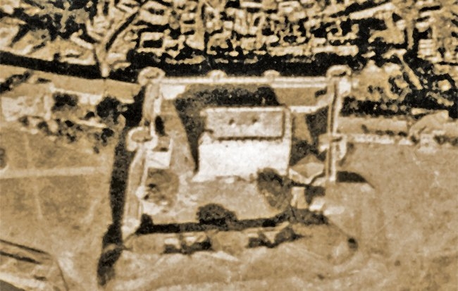 Çanakkale Hisarı’nın kuş bakışı görünüşü (S. Eyice fotoğraf arşivi)