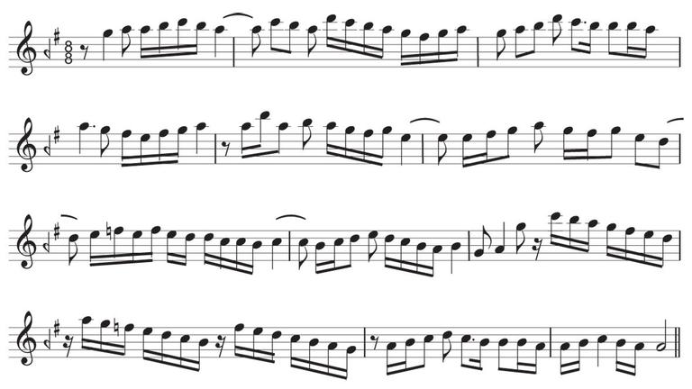 Muhayyer makamı seyir örneği