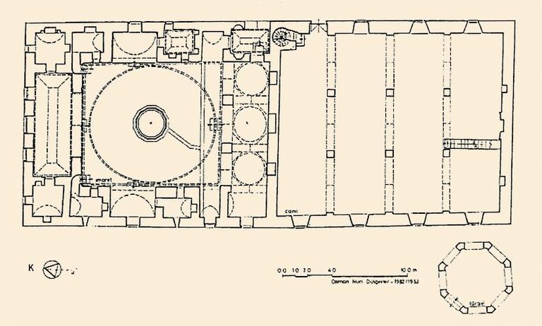 Karaman’da Karabaş Velî Tekkesi’nin planı