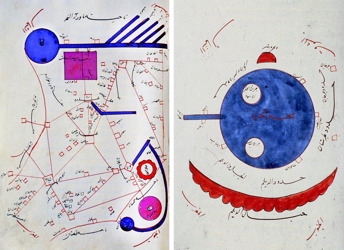 Aḥsenü’t-teḳāsîm’de Horasan ve Mâverâünnehir bölgelerine ait haritalar(Süleymaniye Ktp., Ayasofya, nr. 2971, vr. 60a, 70a)